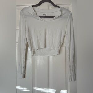 White Long Sleeve Top